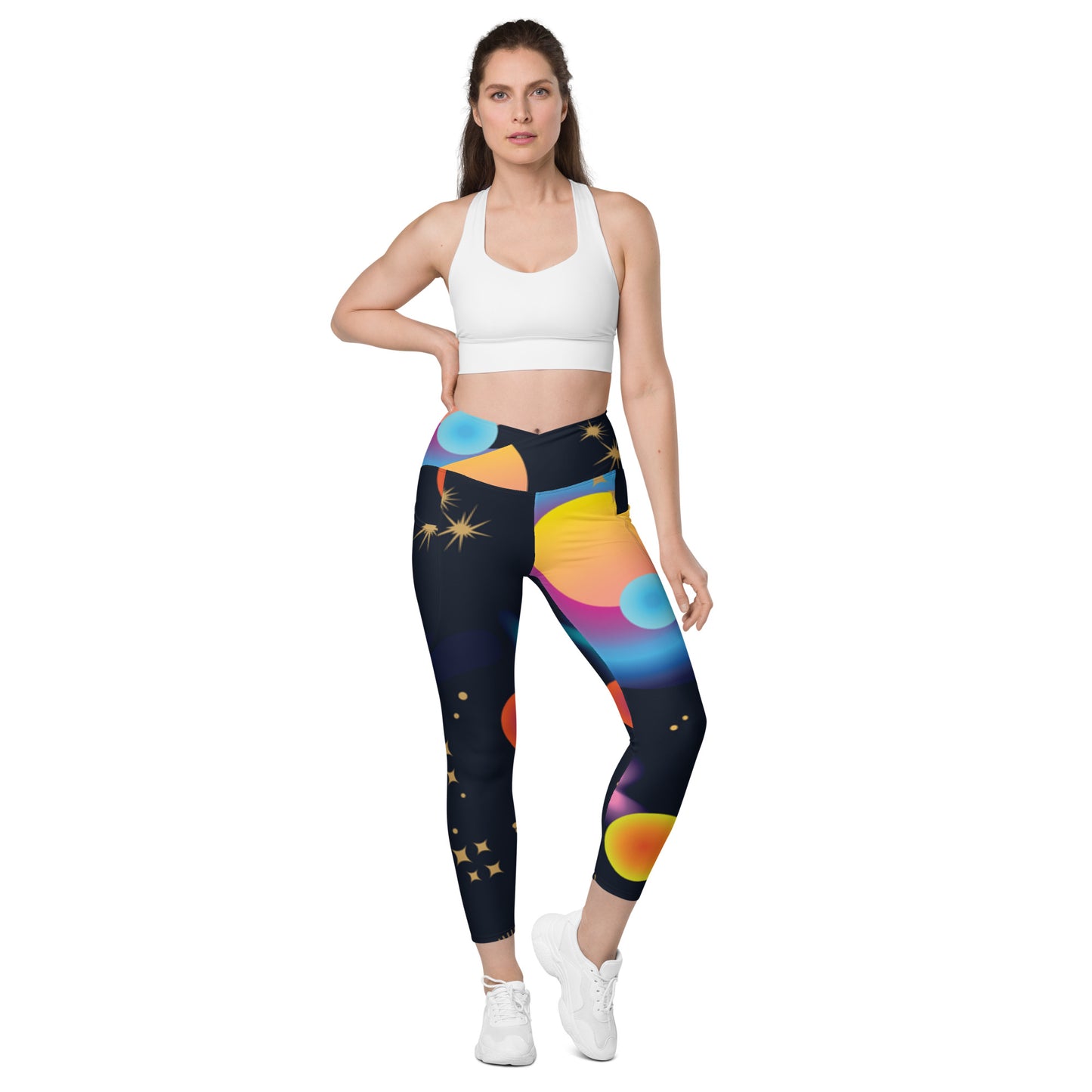 Shine Bright- Crossover leggings with pockets