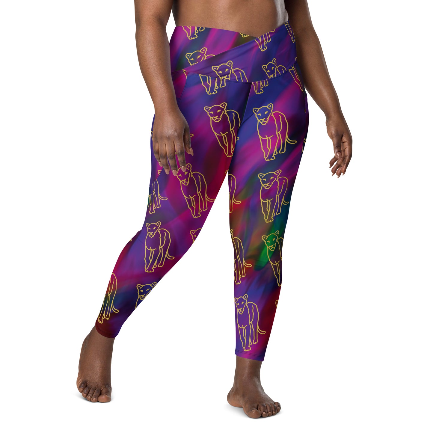 Scope of Colors- Crossover leggings with pockets