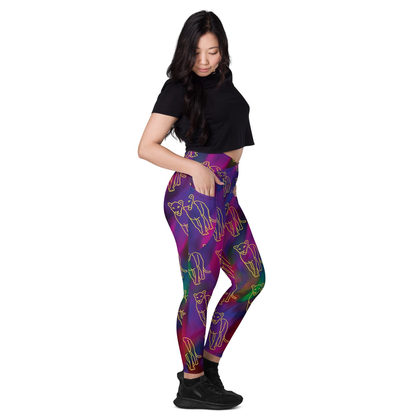 Scope of Colors- Crossover leggings with pockets