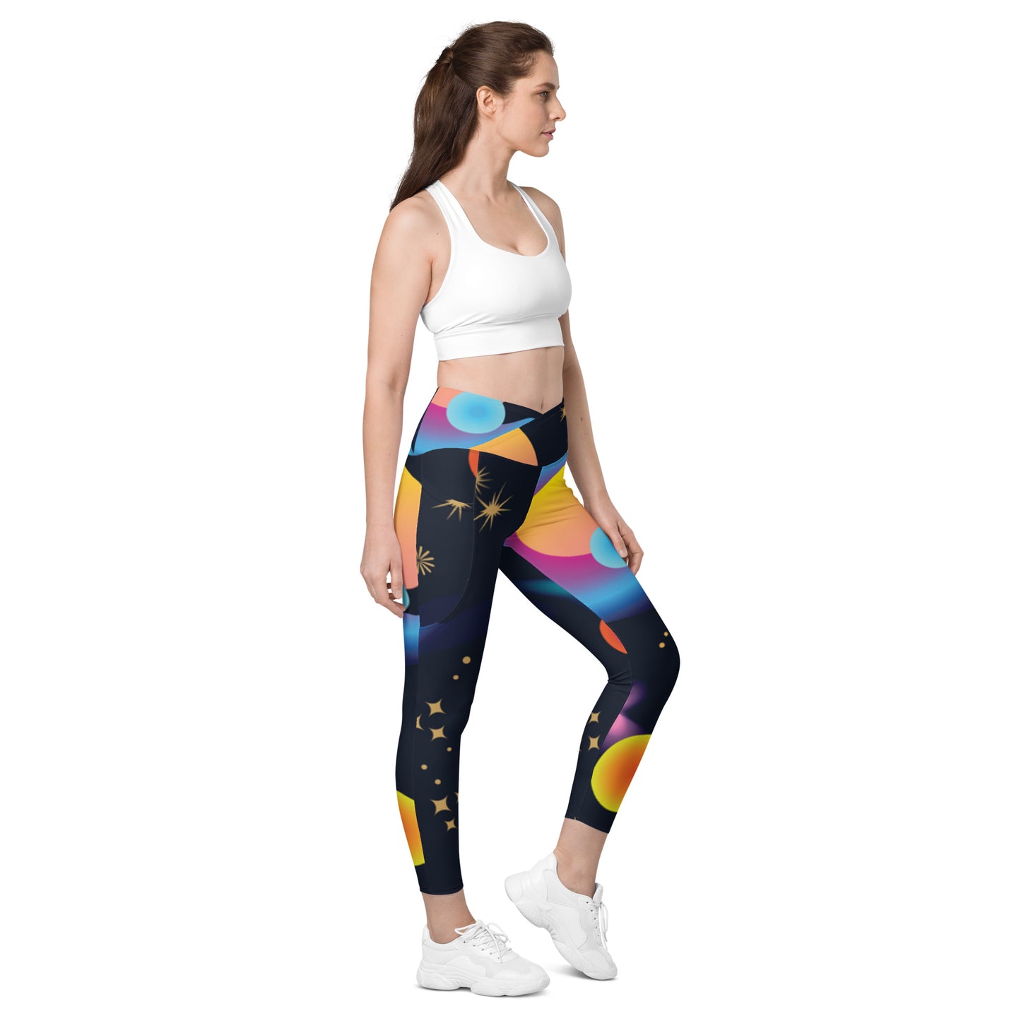 Shine Bright- Crossover leggings with pockets