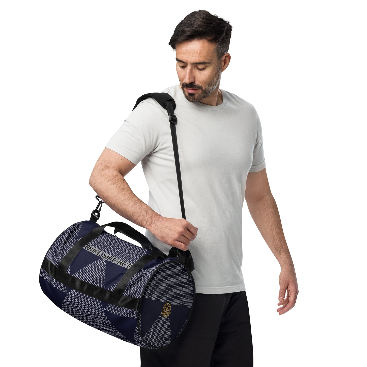 True Source-All-over print gym bag
