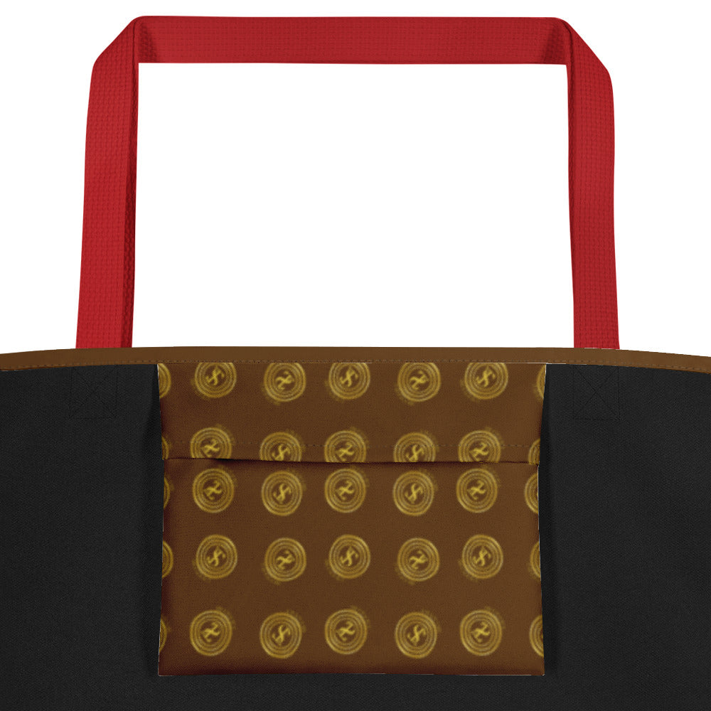 Resourceful-All-Over Print Large Tote Bag