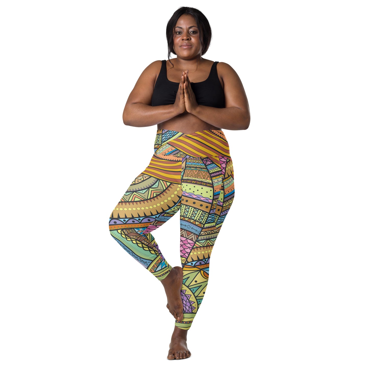 Scope of Color-Crossover leggings with pockets