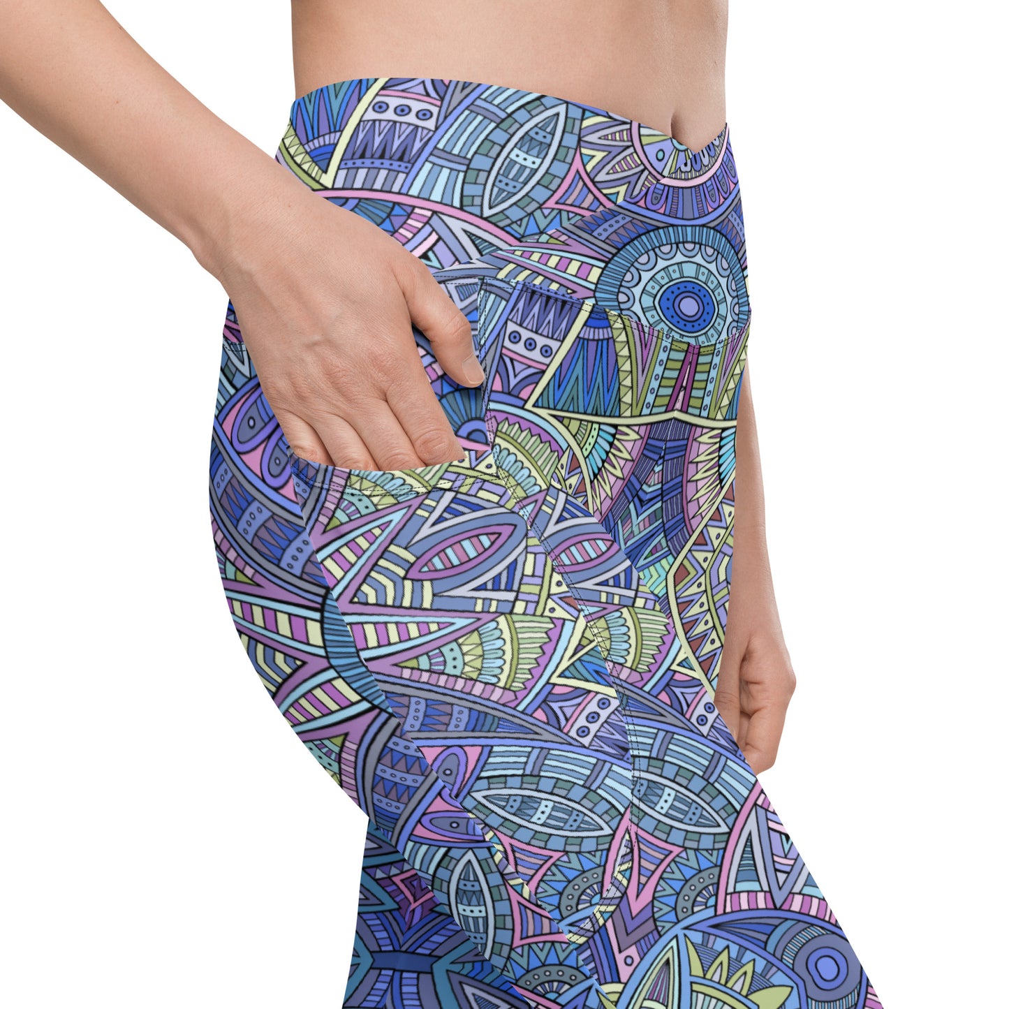 True-Source -Crossover leggings with pockets