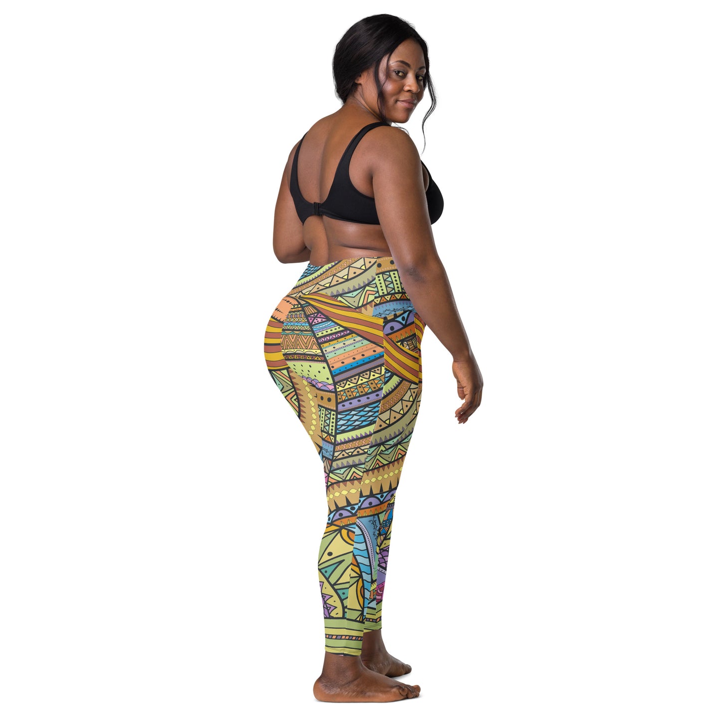 Scope of Color-Crossover leggings with pockets