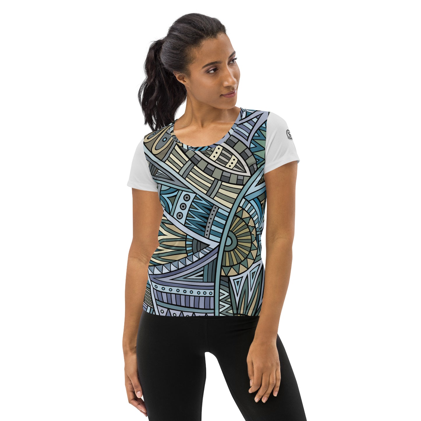 Scope of Colors All-Over Print Women's Athletic T-shirt