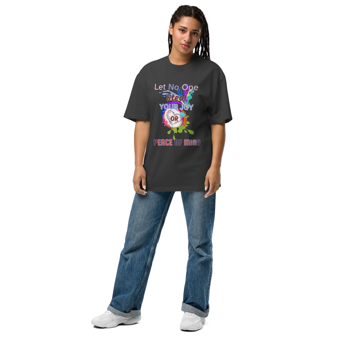 Emotions-Oversized faded t-shirt