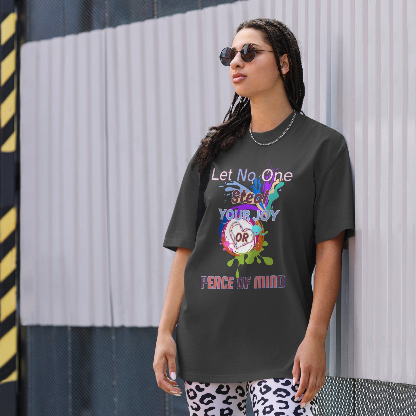 Emotions-Oversized faded t-shirt