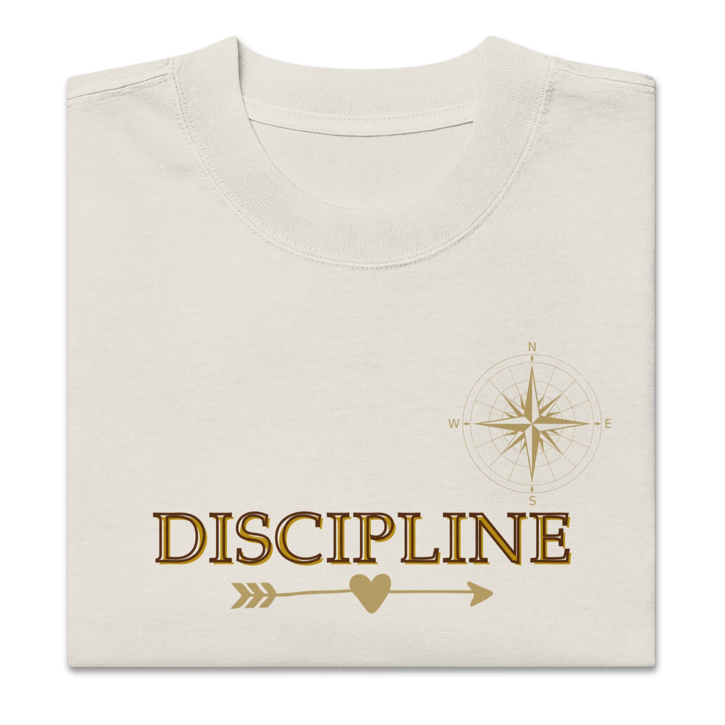 Think Positive-Oversized faded t-shirt