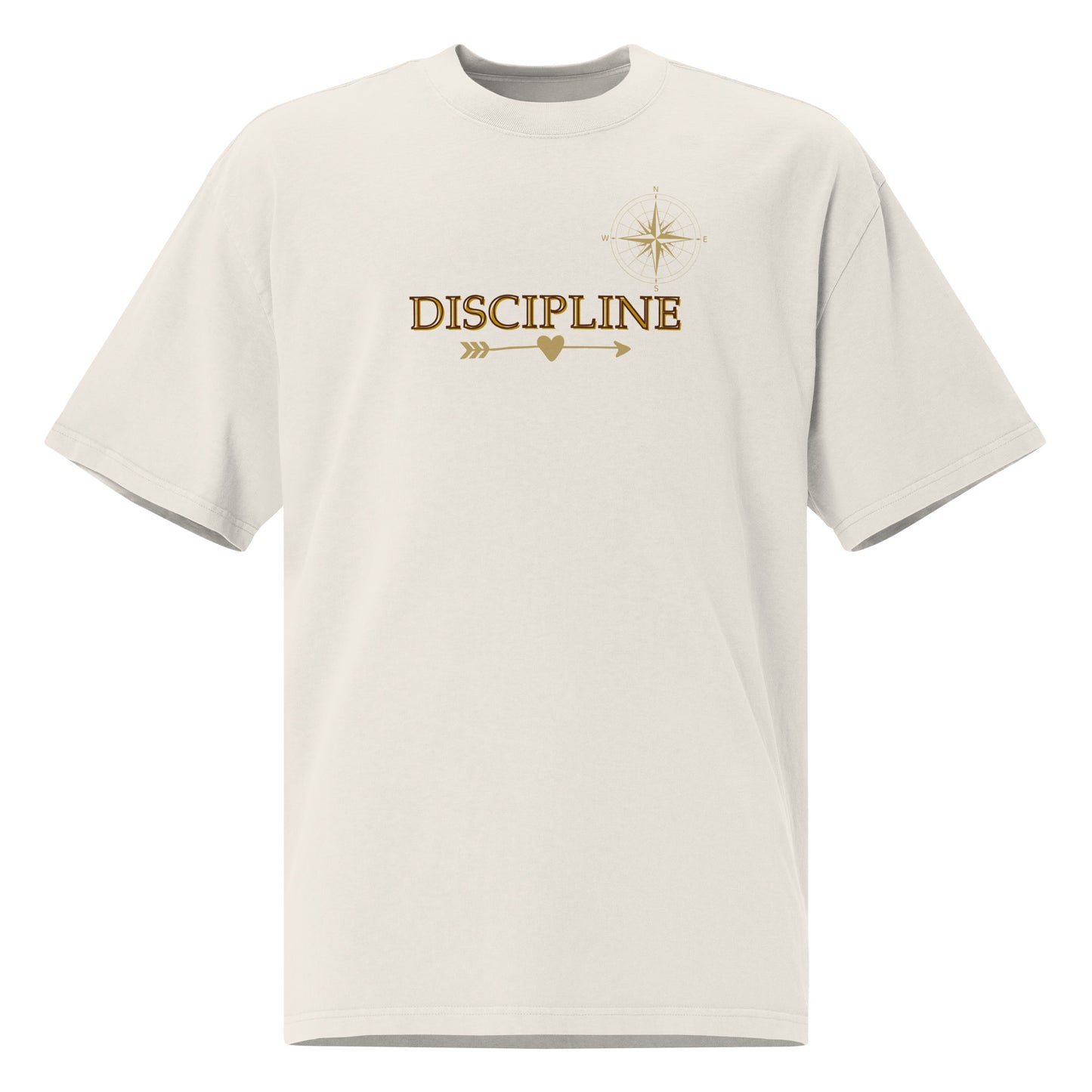 Think Positive-Oversized faded t-shirt