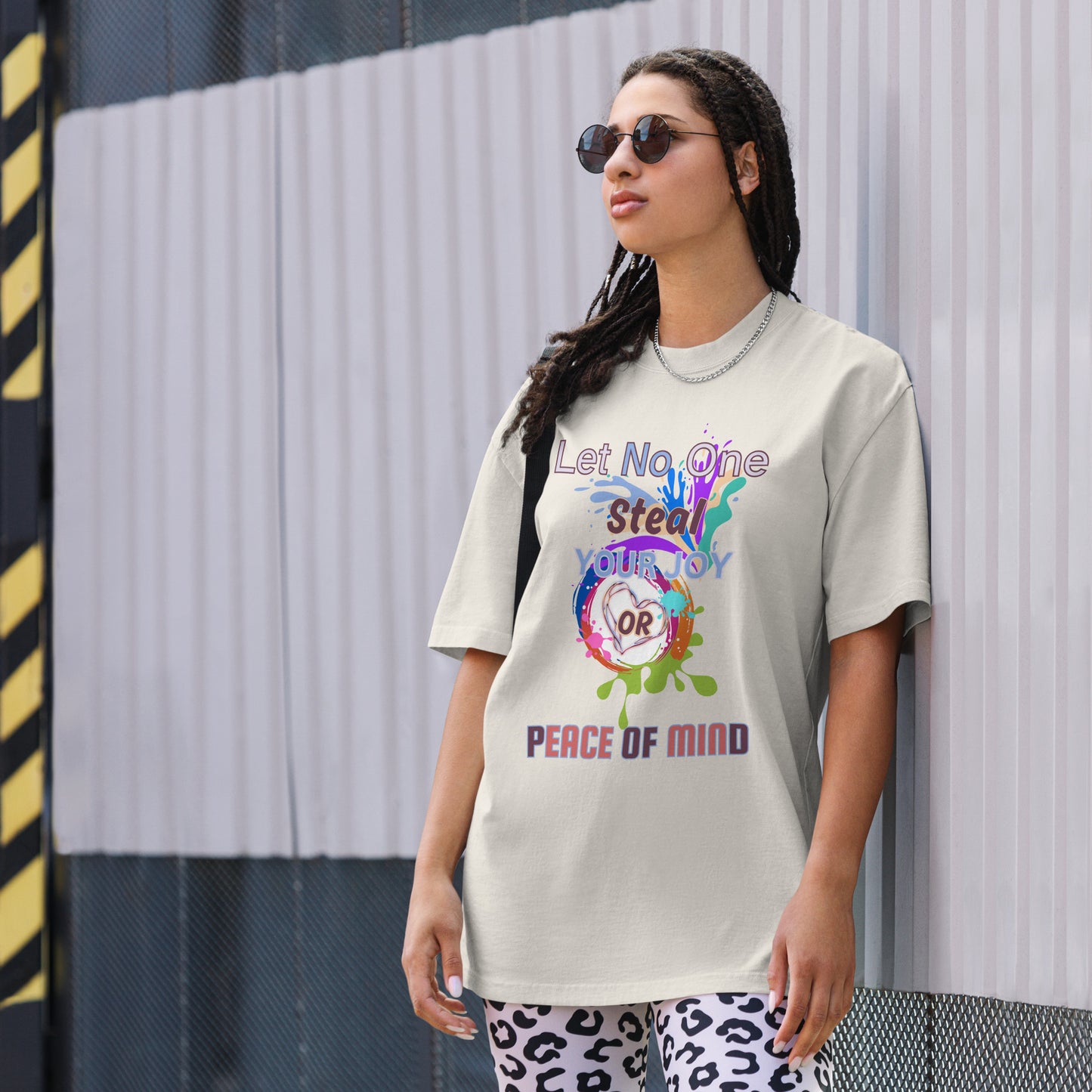 Emotions-Oversized faded t-shirt