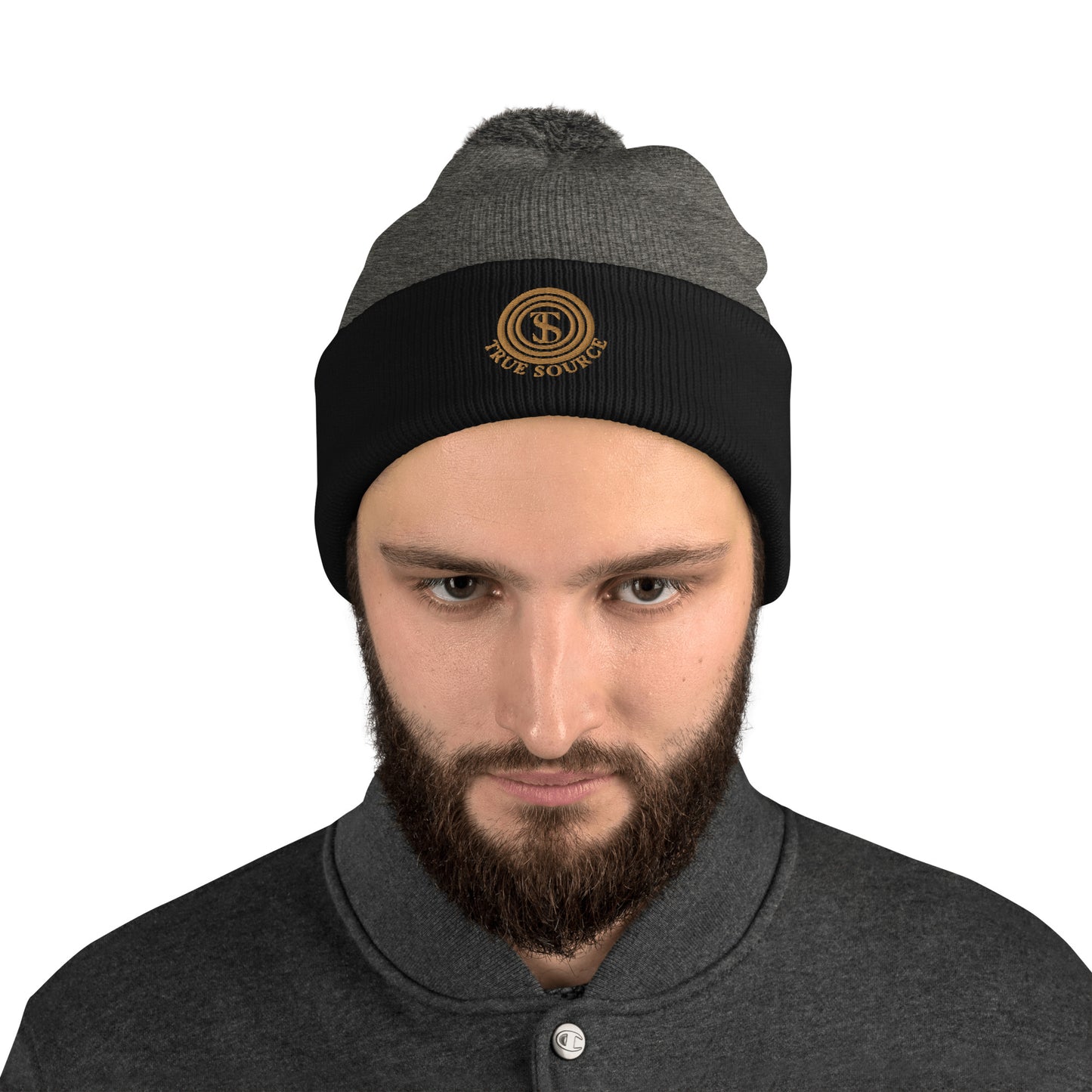 True Source-Pom-Pom Beanie
