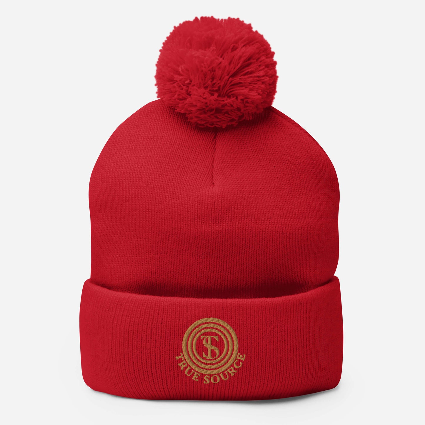 True Source-Pom-Pom Beanie