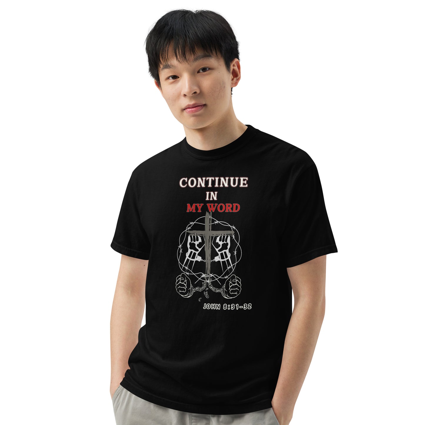 True Source-Unisex garment-dyed heavyweight t-shirt