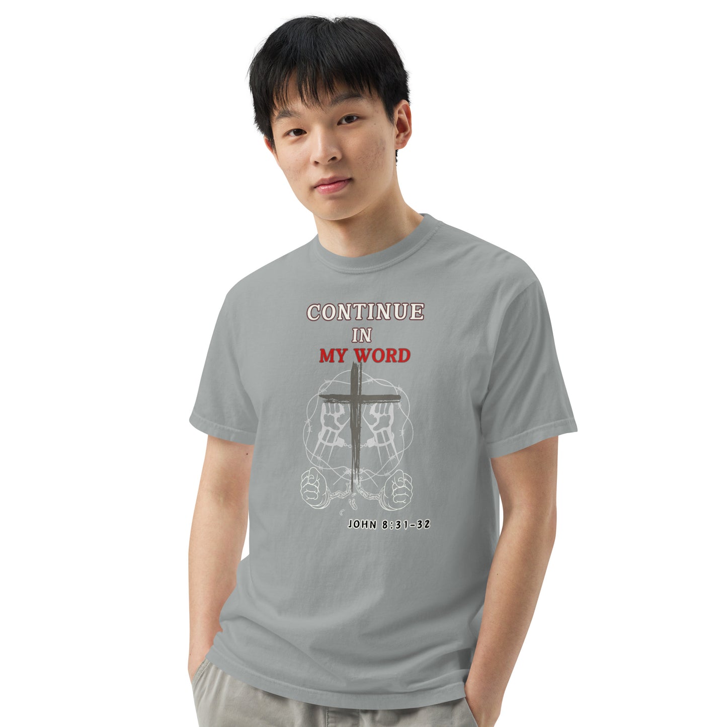 True Source-Unisex garment-dyed heavyweight t-shirt