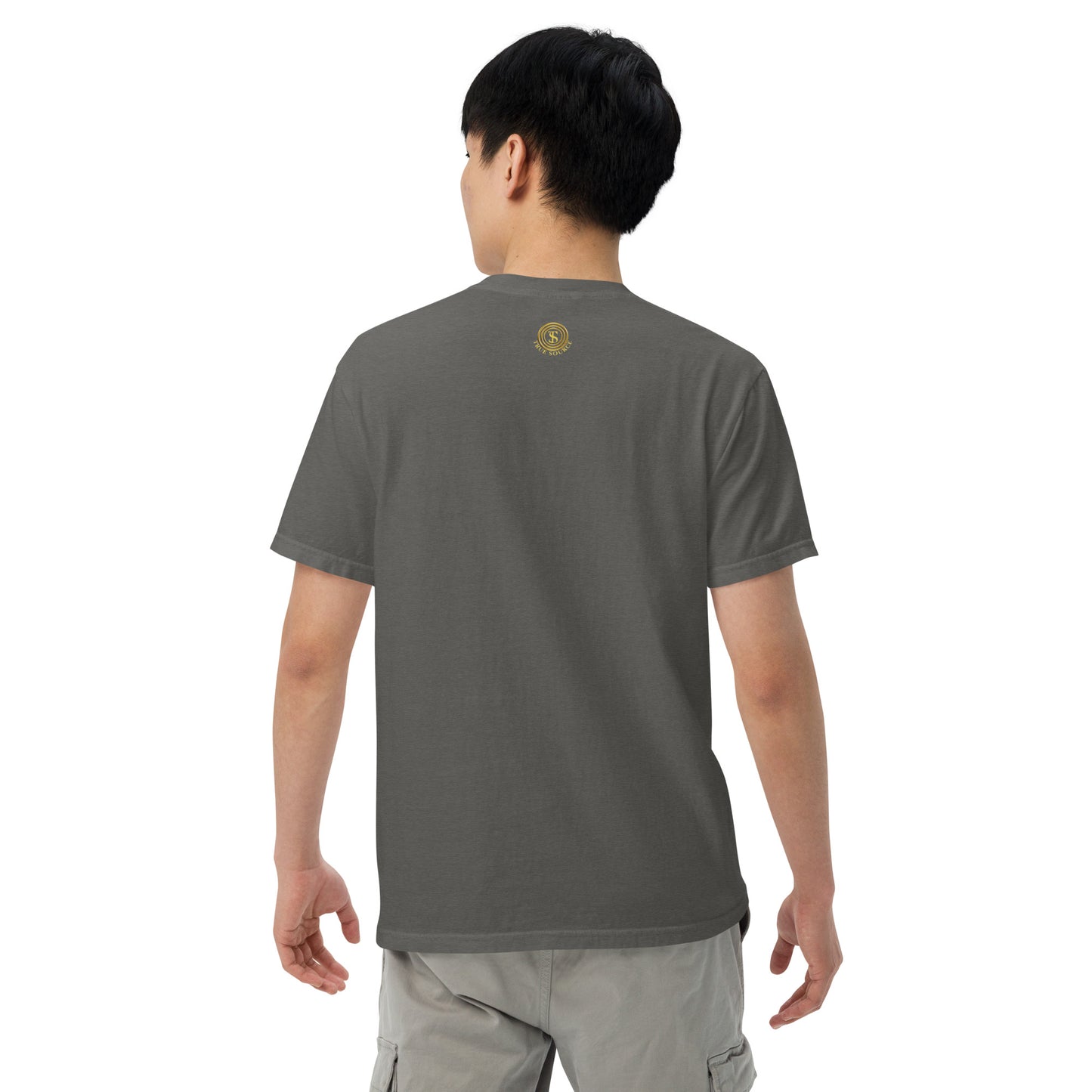 True source-Unisex garment-dyed heavyweight t-shirt