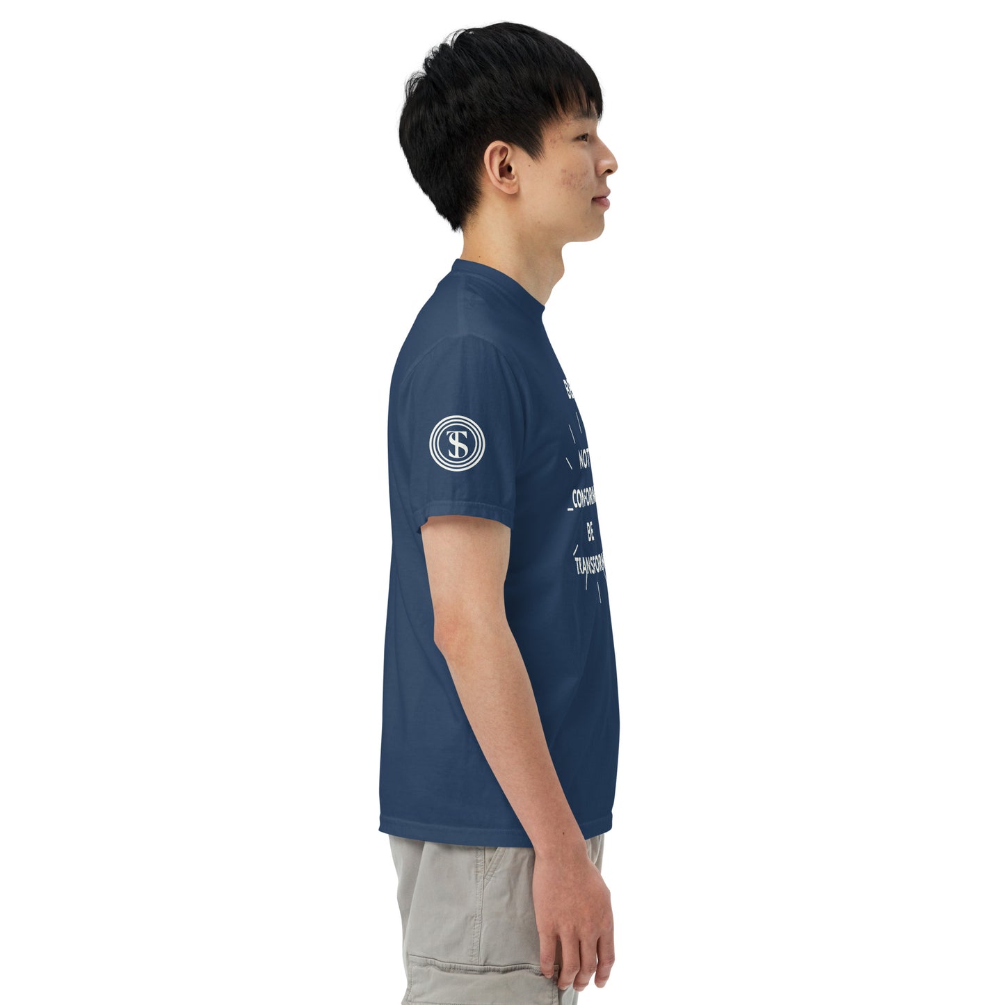 True-Source -Unisex garment-dyed heavyweight t-shirt