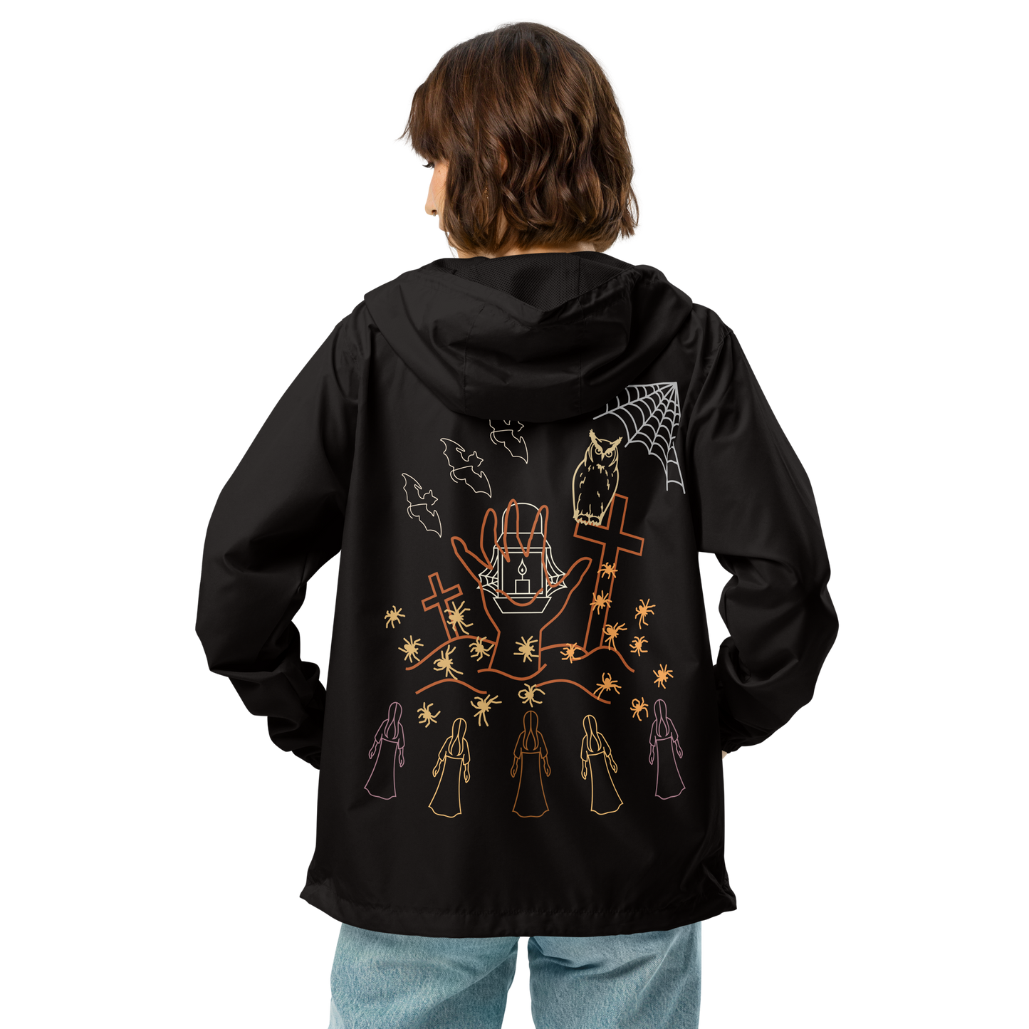 Think Positive- Unisex lightweight zip up windbreaker