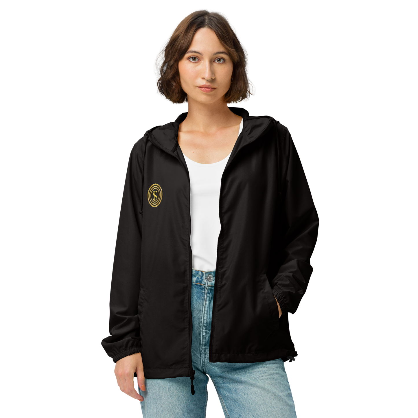 Think Positive- Unisex lightweight zip up windbreaker