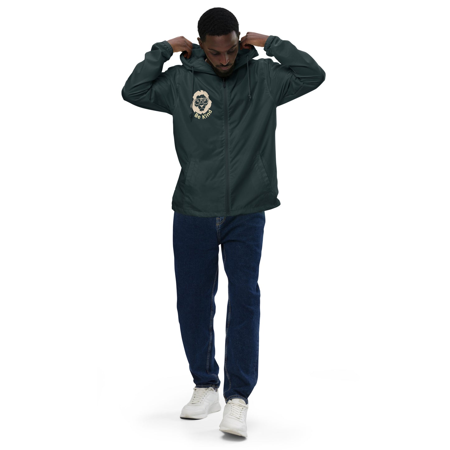True Source-Unisex lightweight zip up windbreaker