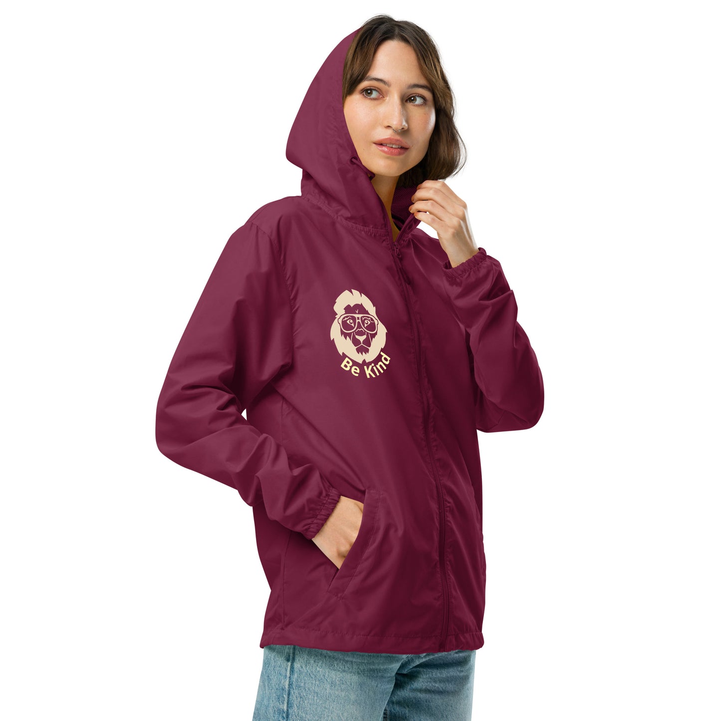 True Source-Unisex lightweight zip up windbreaker
