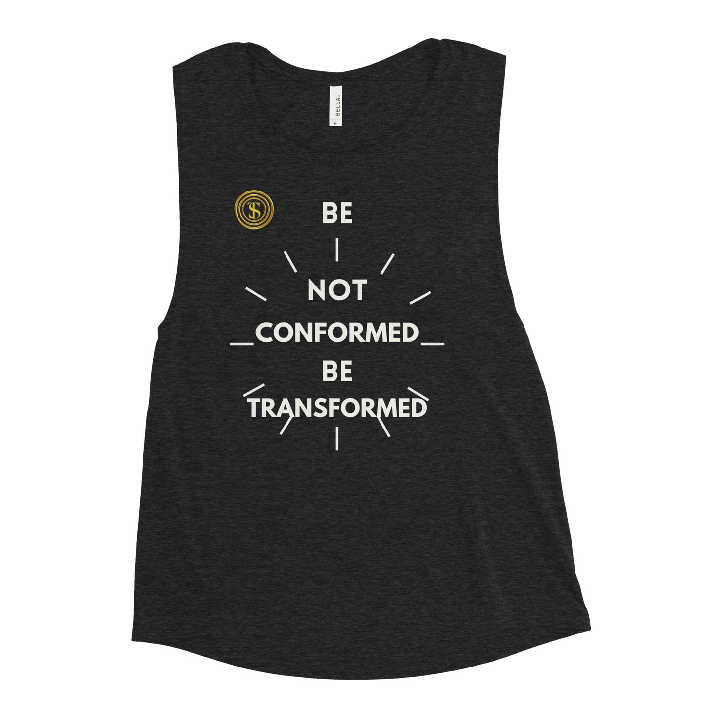 Think Positive-Ladies’ Muscle Tank