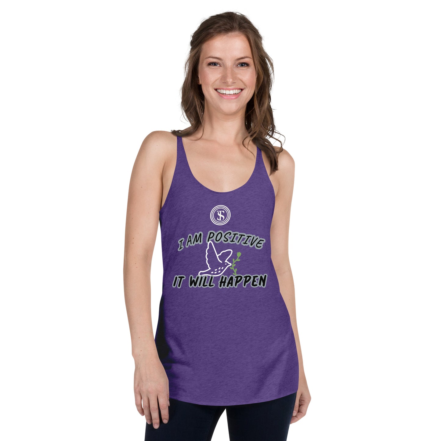 Think Positive-Women's Racerback Tank