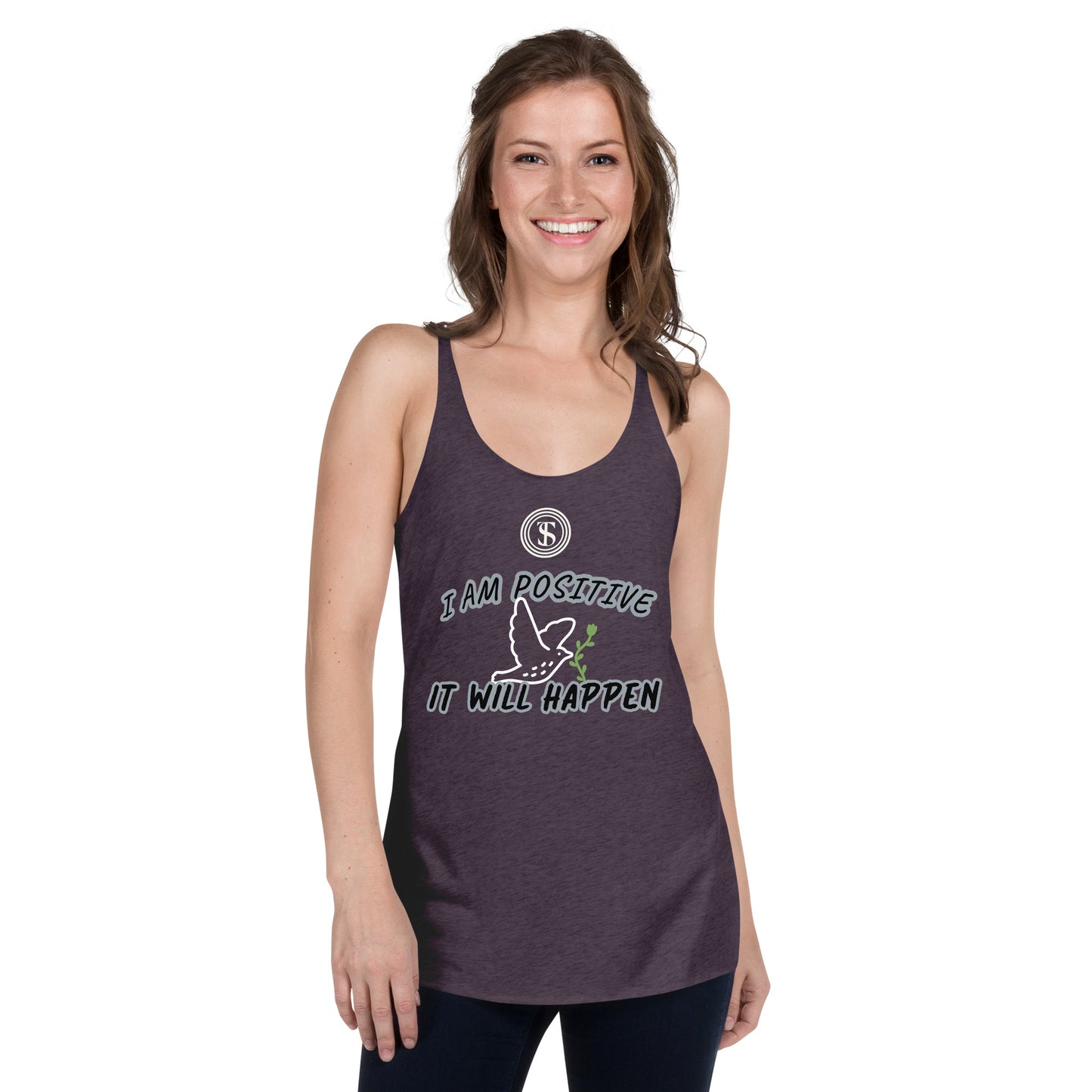 Think Positive-Women's Racerback Tank