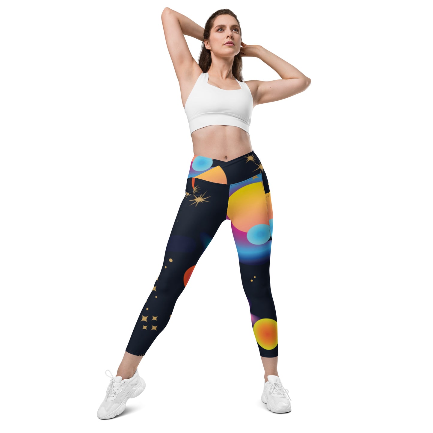 Shine Bright- Crossover leggings with pockets