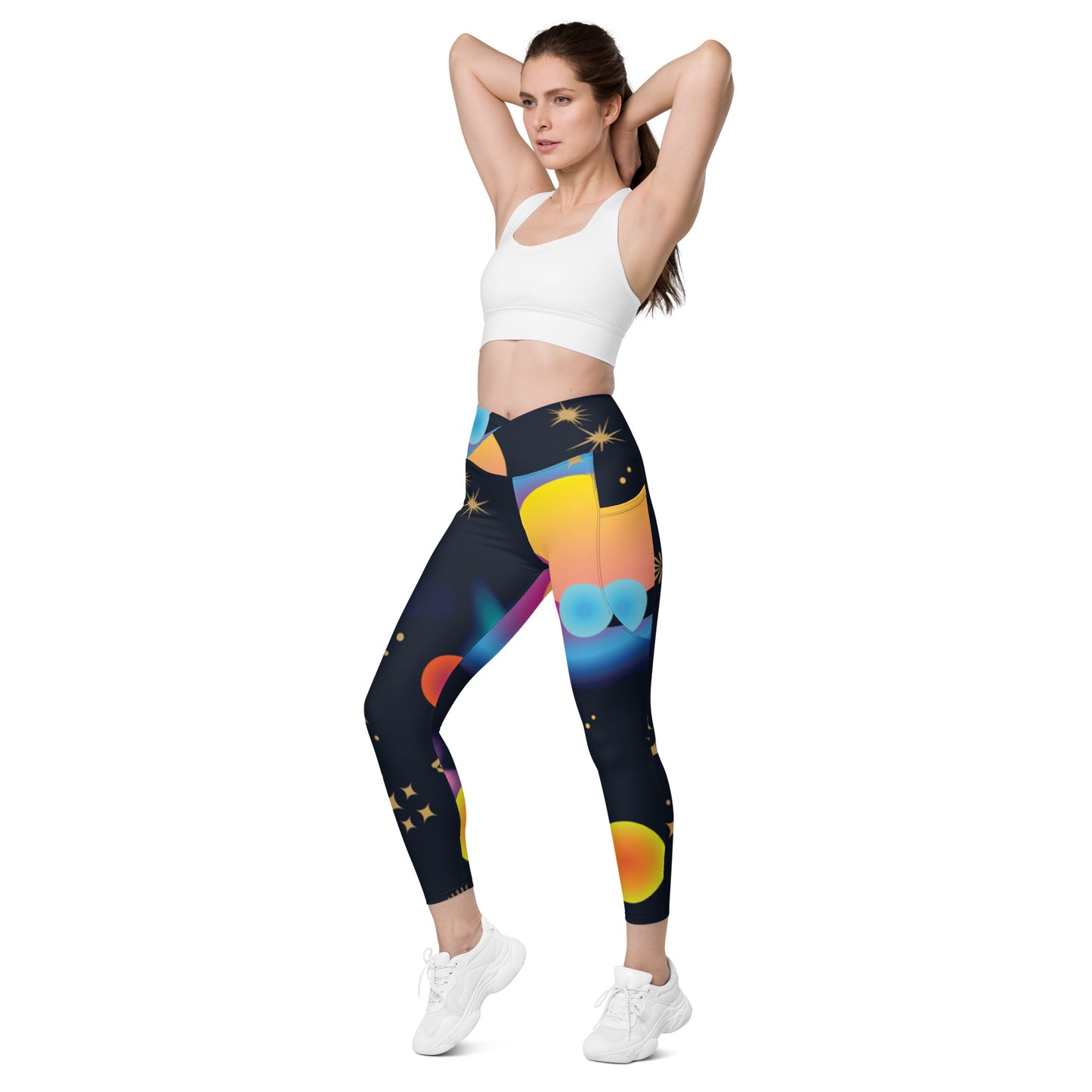 Shine Bright- Crossover leggings with pockets