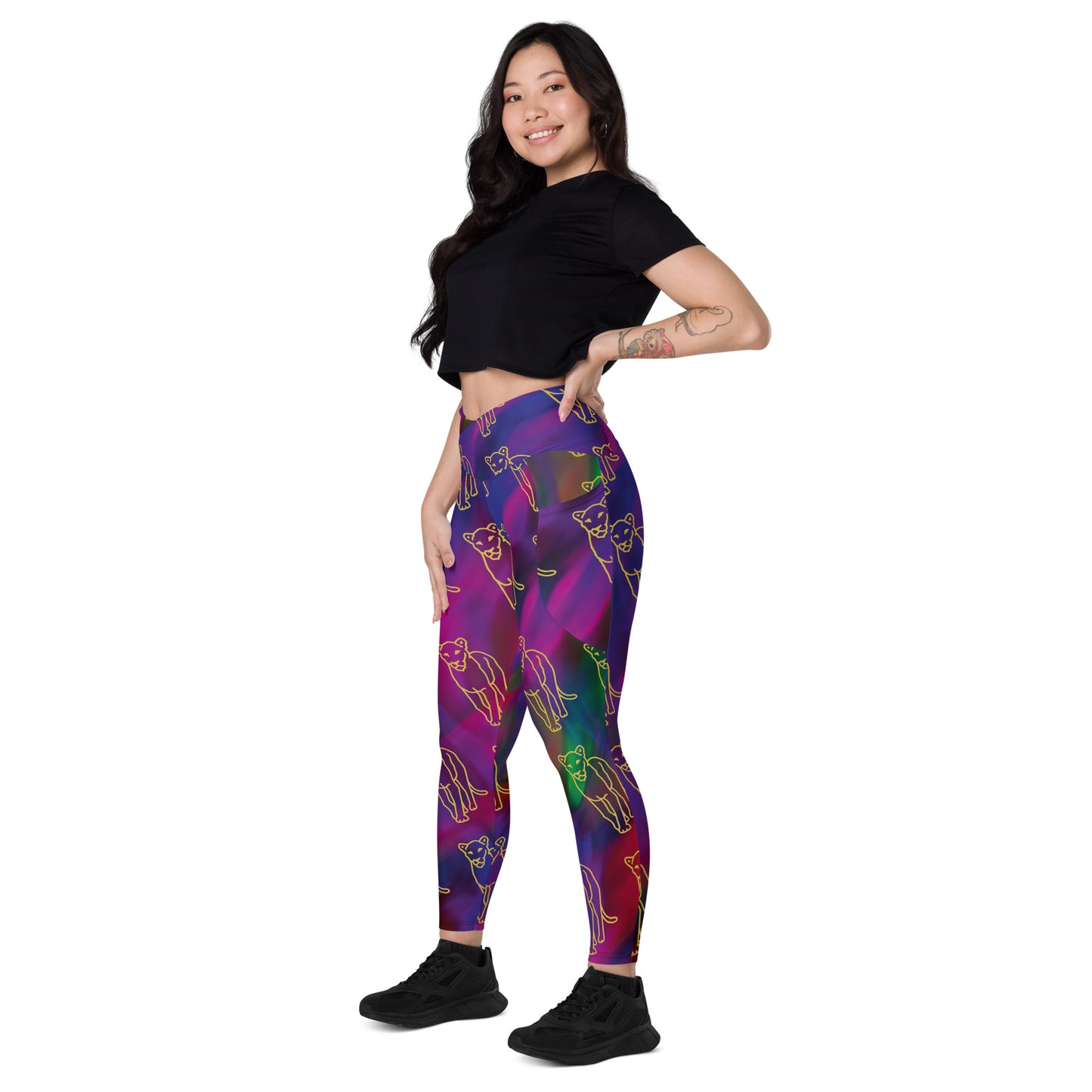 Scope of Colors- Crossover leggings with pockets