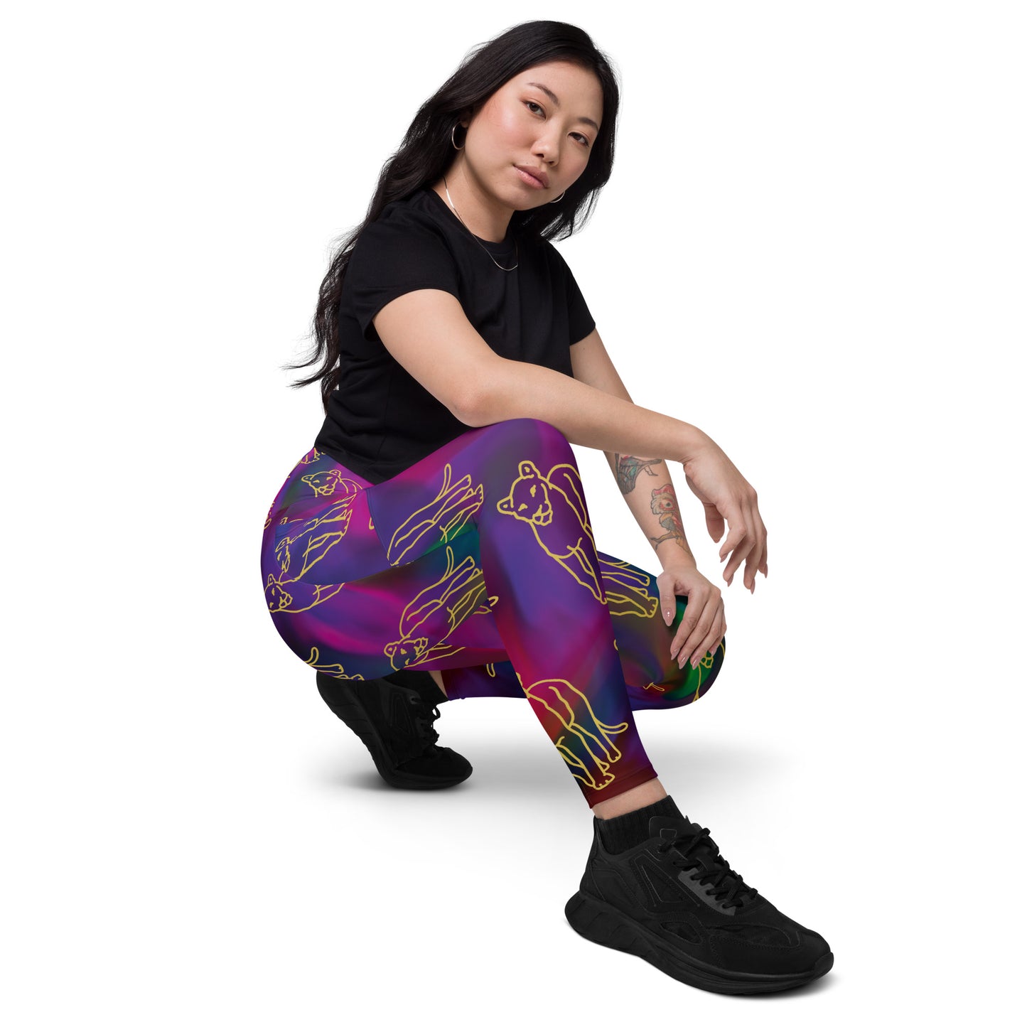 Scope of Colors- Crossover leggings with pockets