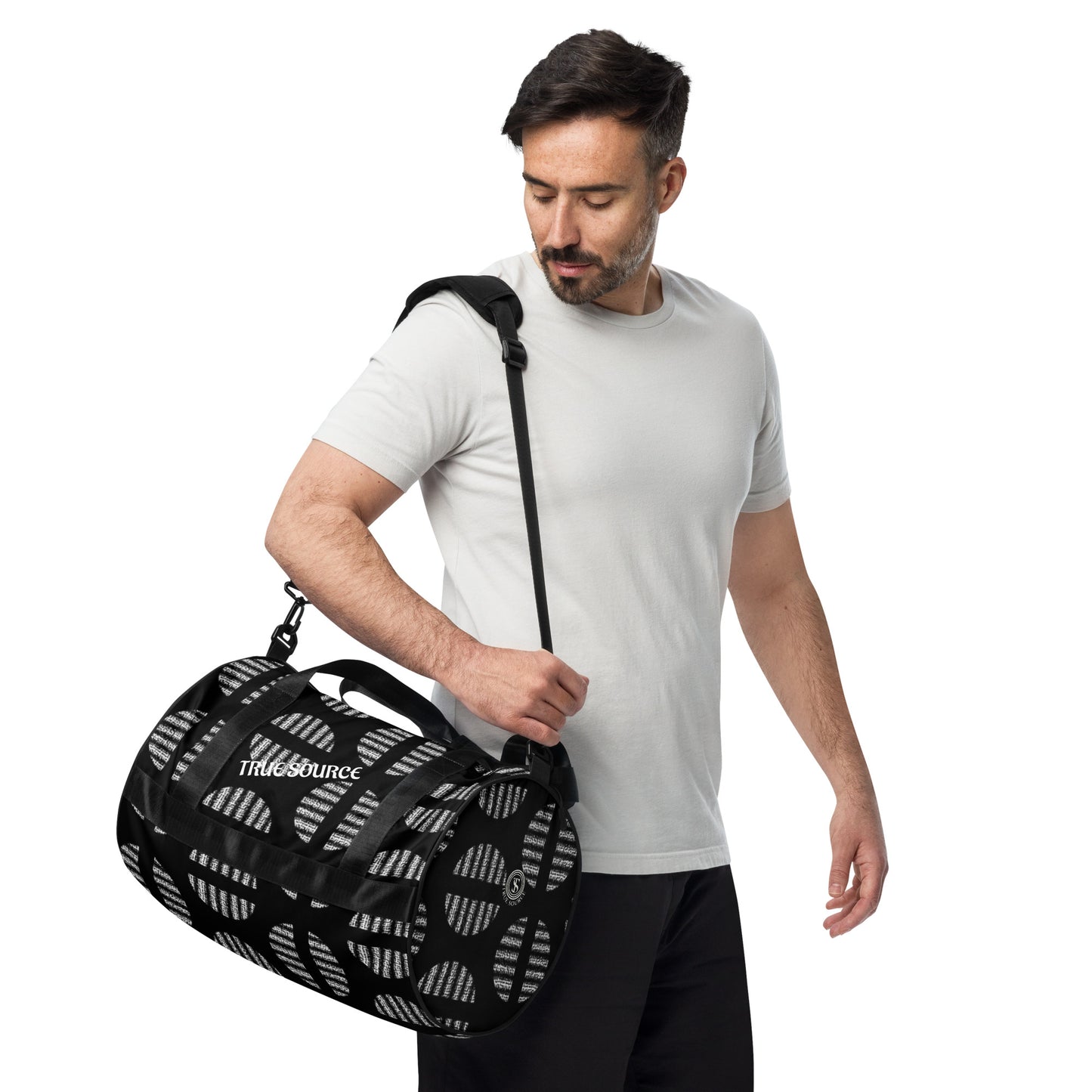 True Source-All-over print gym bag