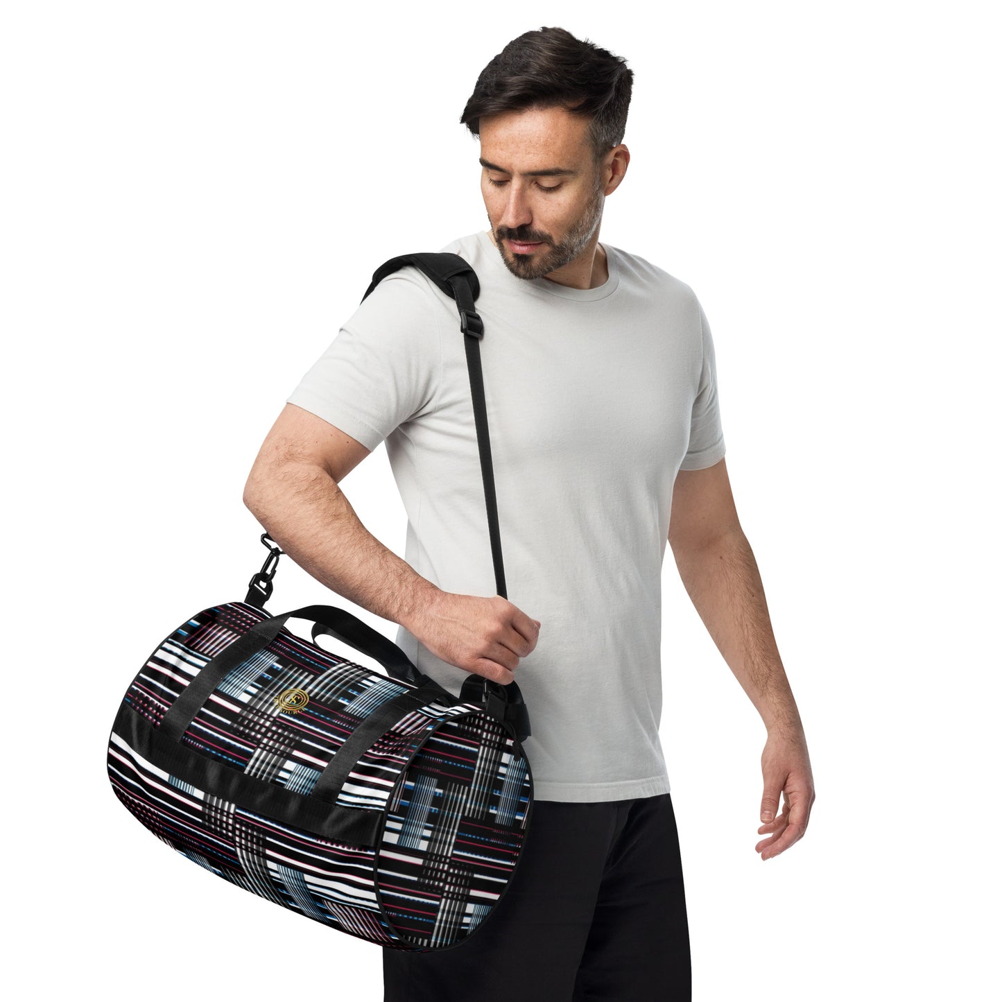 True Source-All-over print gym bag