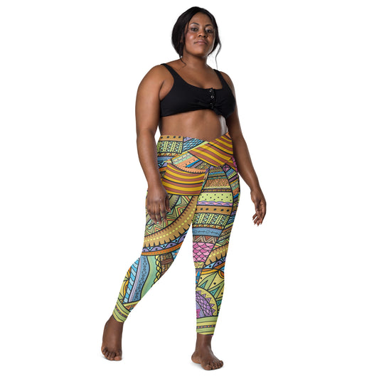 Scope of Color-Crossover leggings with pockets