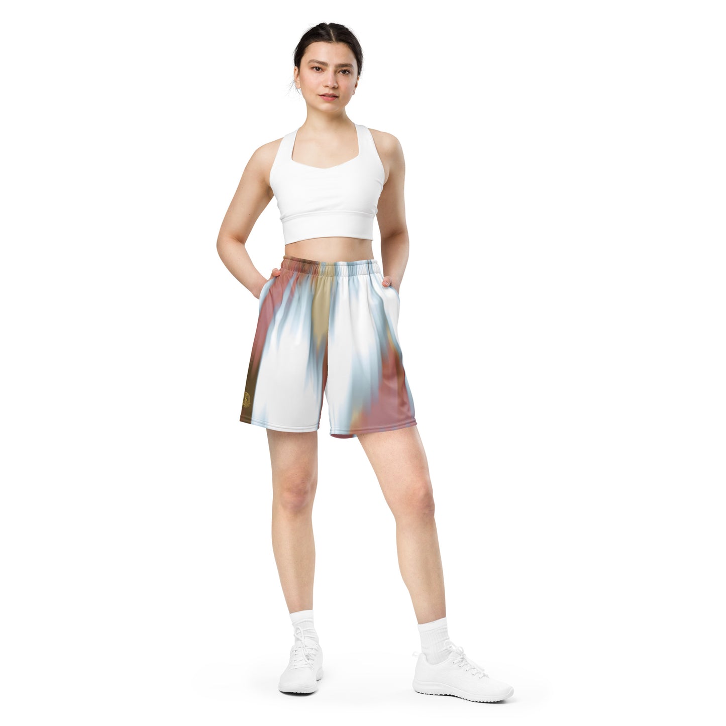 Think Positive-Unisex mesh shorts