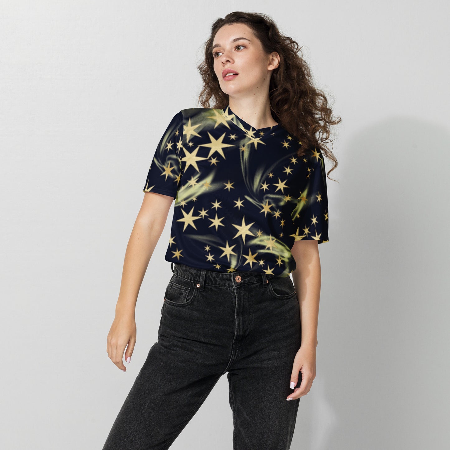 Shine Bright- Recycled unisex sports jersey