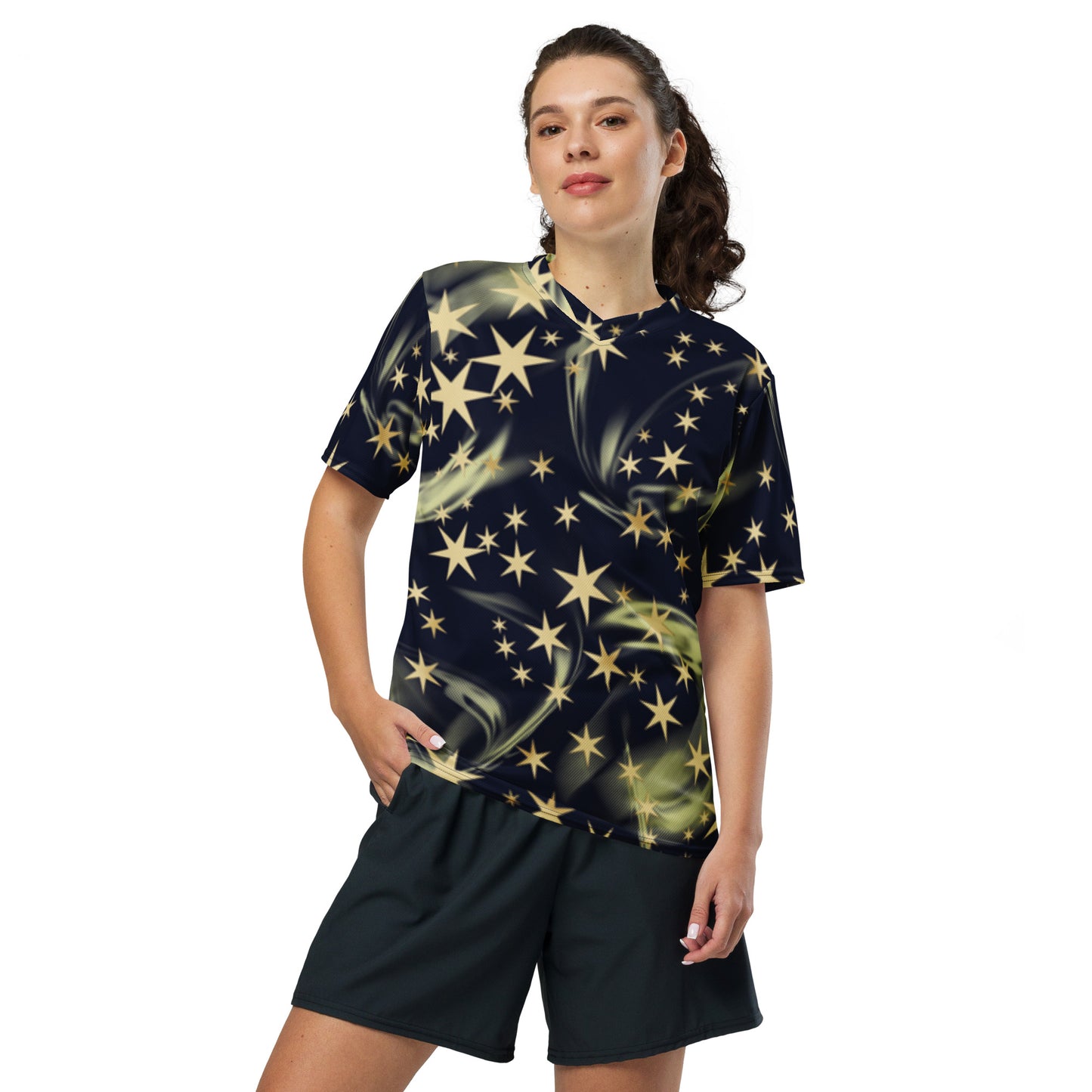 Shine Bright- Recycled unisex sports jersey