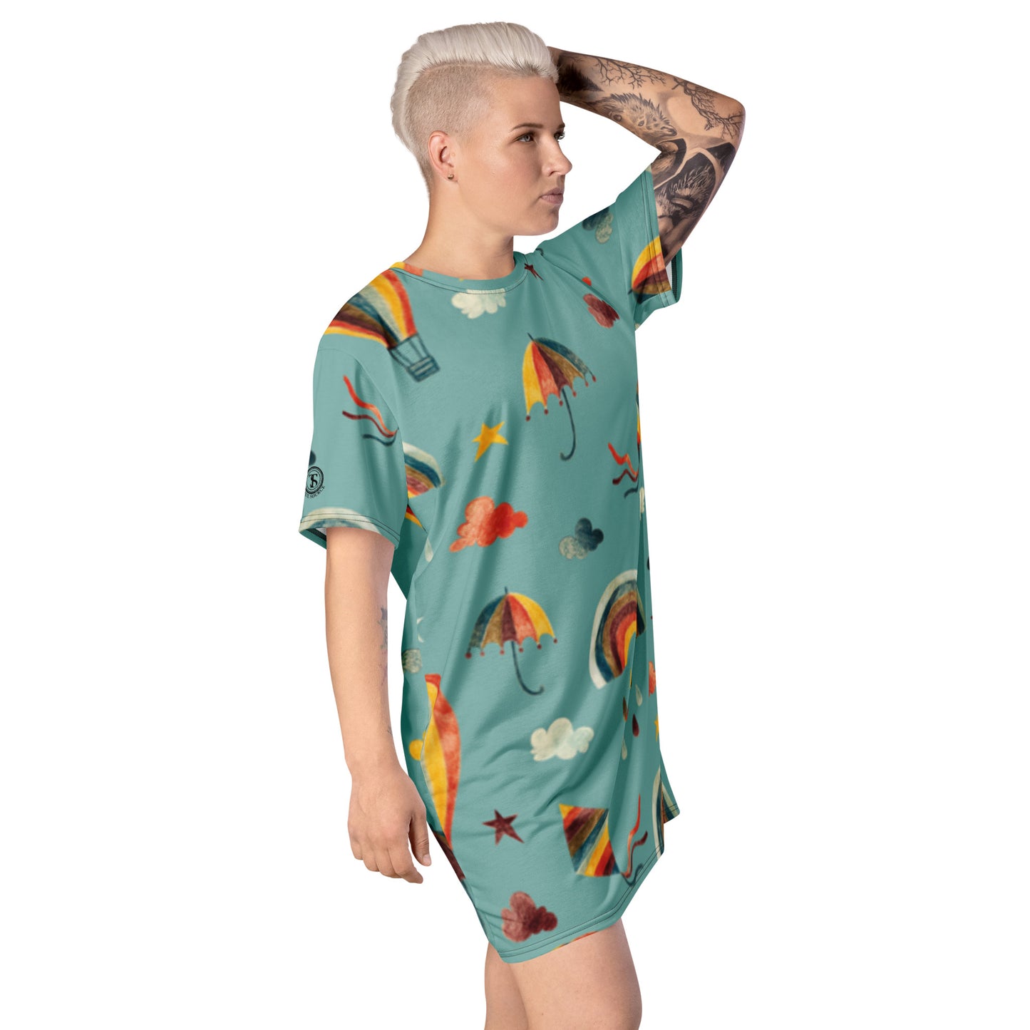 Think Positive-T-shirt dress