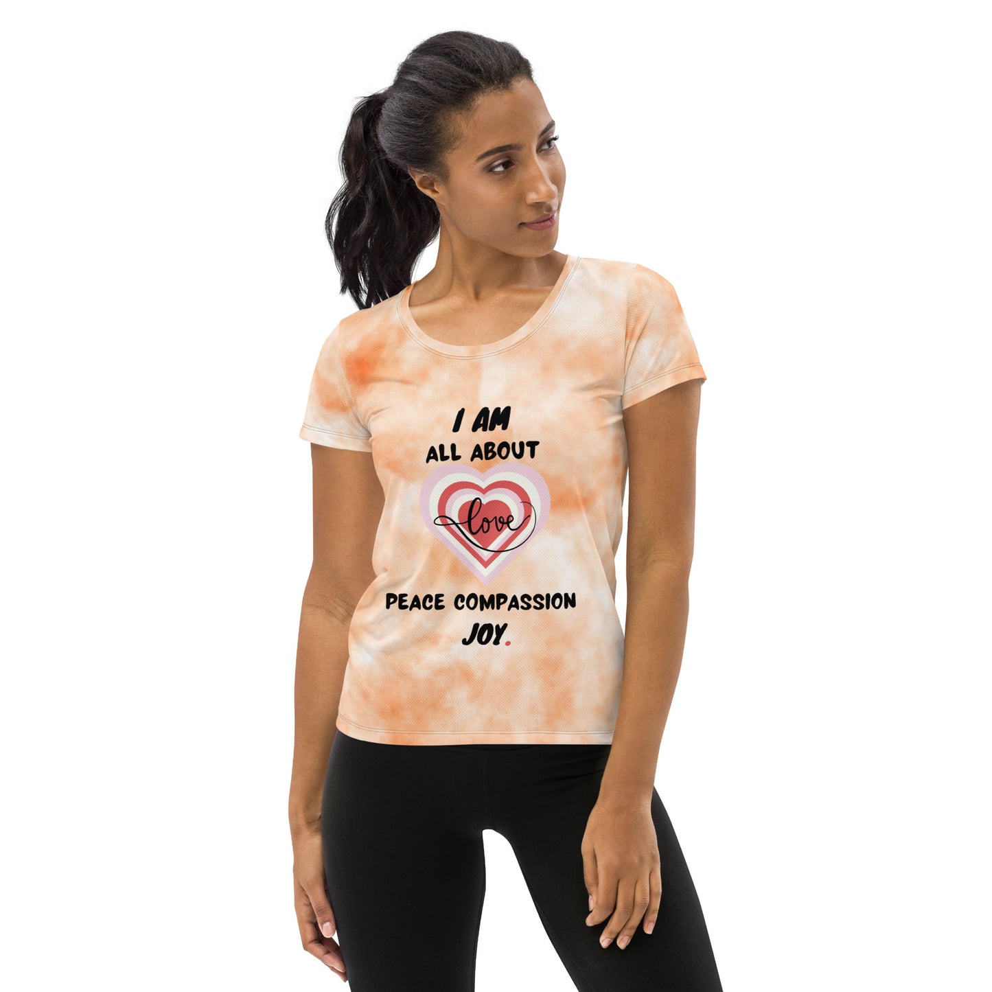 A Heart Thing-All-Over Print Women's Athletic T-shirt