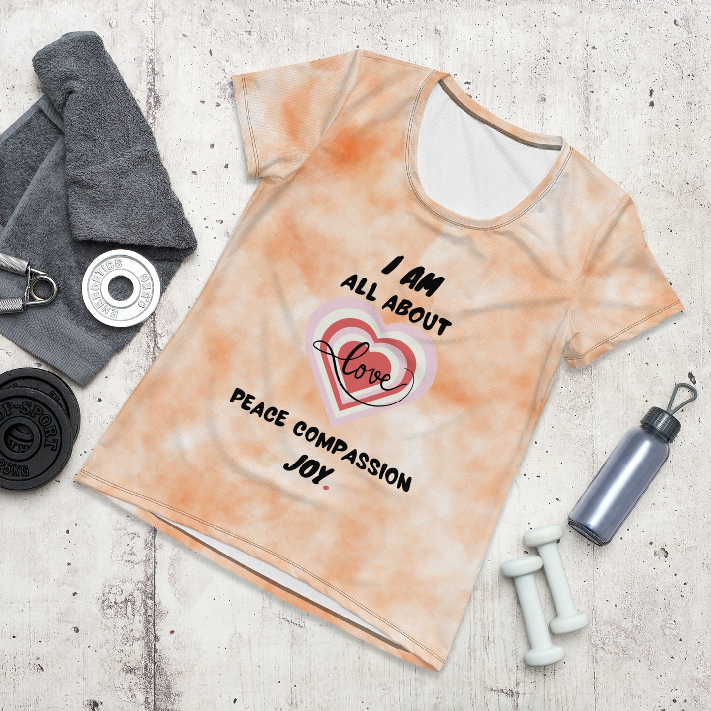 A Heart Thing-All-Over Print Women's Athletic T-shirt