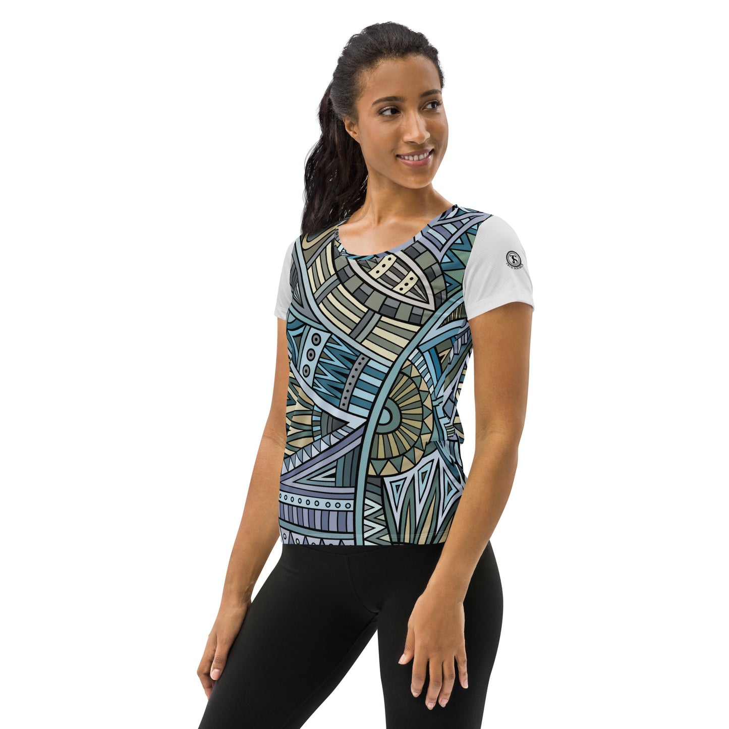 Scope of Colors All-Over Print Women's Athletic T-shirt