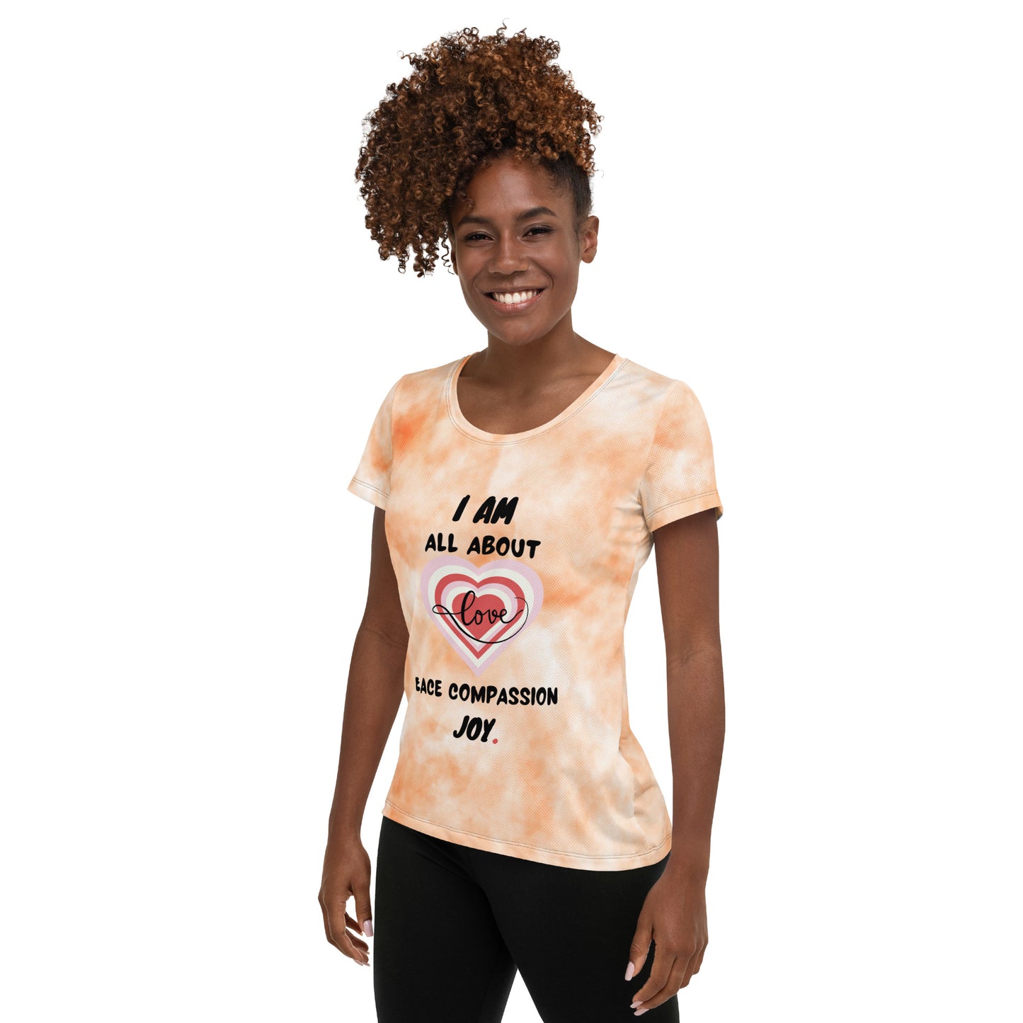 A Heart Thing-All-Over Print Women's Athletic T-shirt