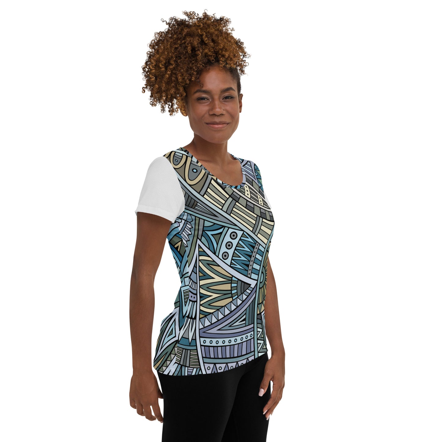 Scope of Colors All-Over Print Women's Athletic T-shirt