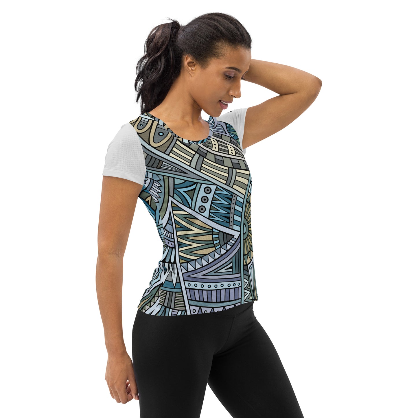 Scope of Colors All-Over Print Women's Athletic T-shirt