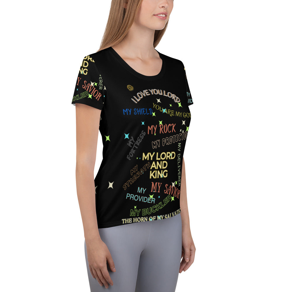 Emotions-All-Over Print Women's Athletic T-shirt