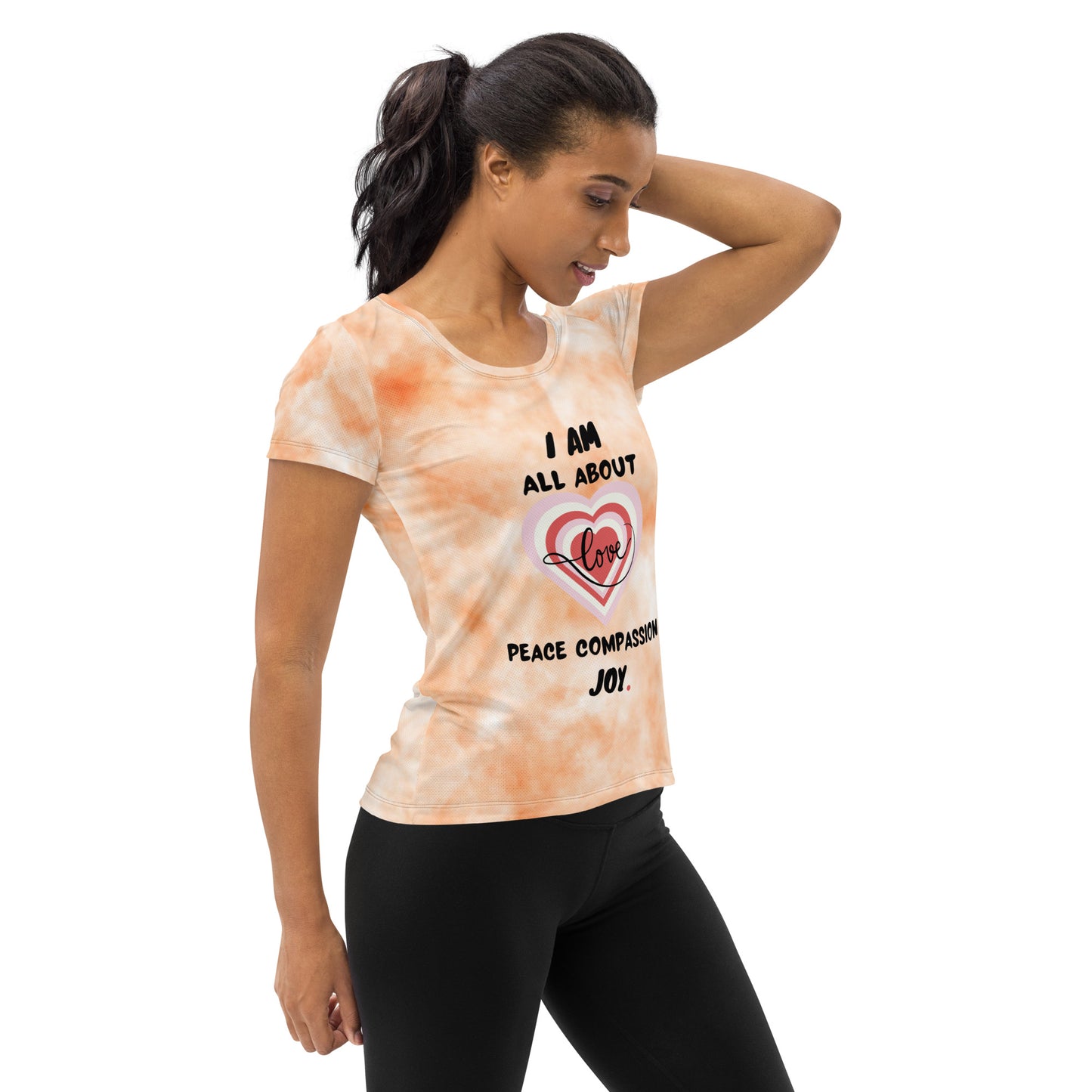 A Heart Thing-All-Over Print Women's Athletic T-shirt