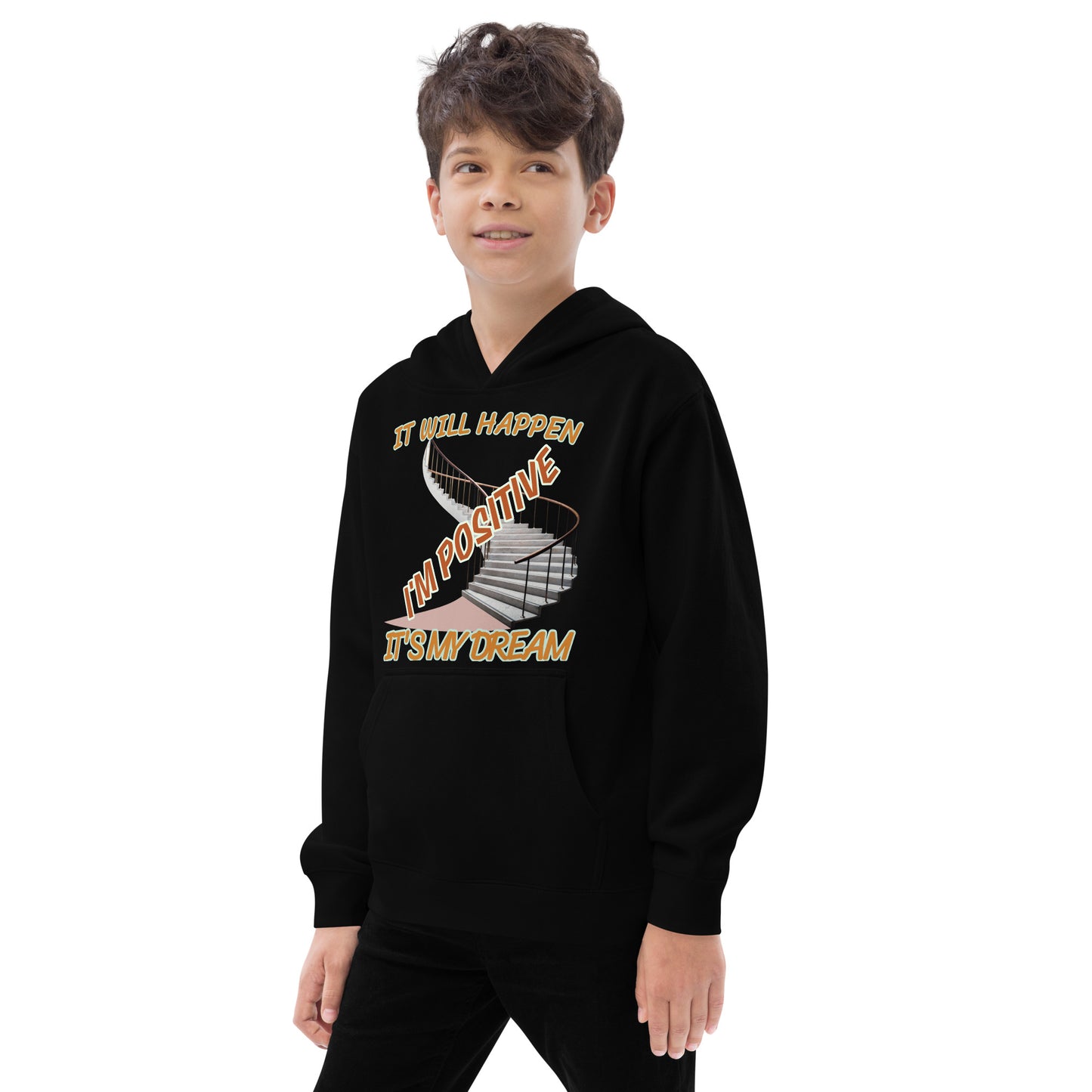 Youths in Motion-Kids fleece hoodie