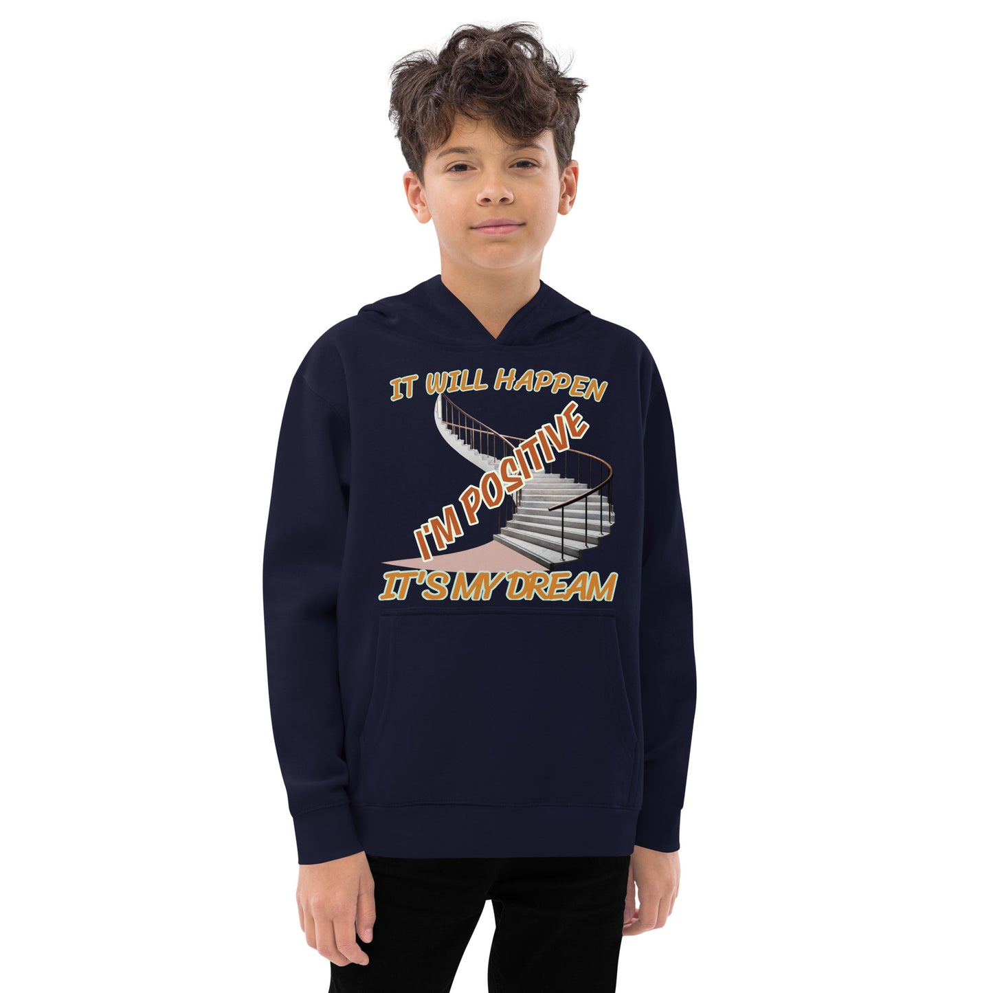 Youths in Motion-Kids fleece hoodie