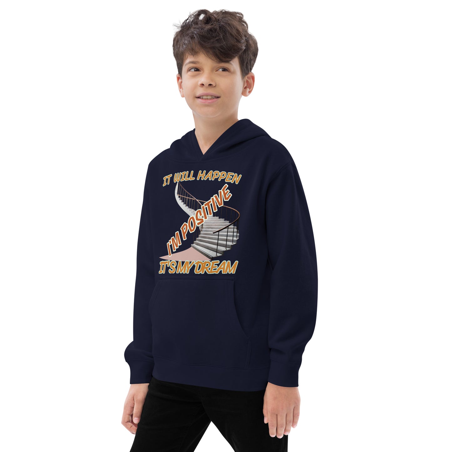 Youths in Motion-Kids fleece hoodie